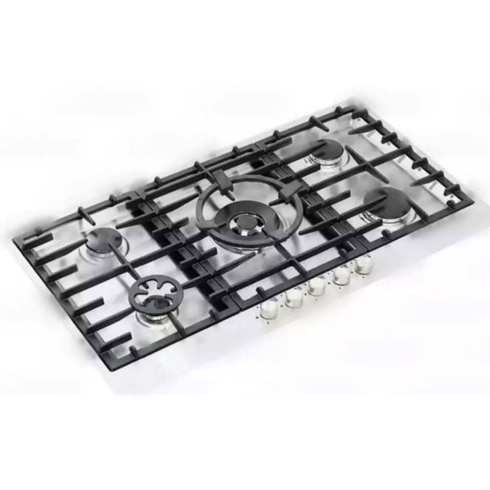 گاز استیل پنج شعله بوکت صفحه استیل ضدزنگ BS-8