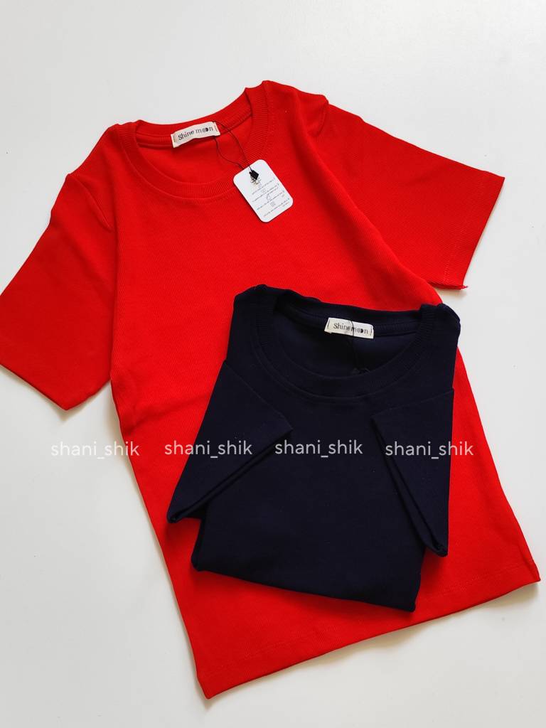 تیشرت یقه گرد بیسیک shine