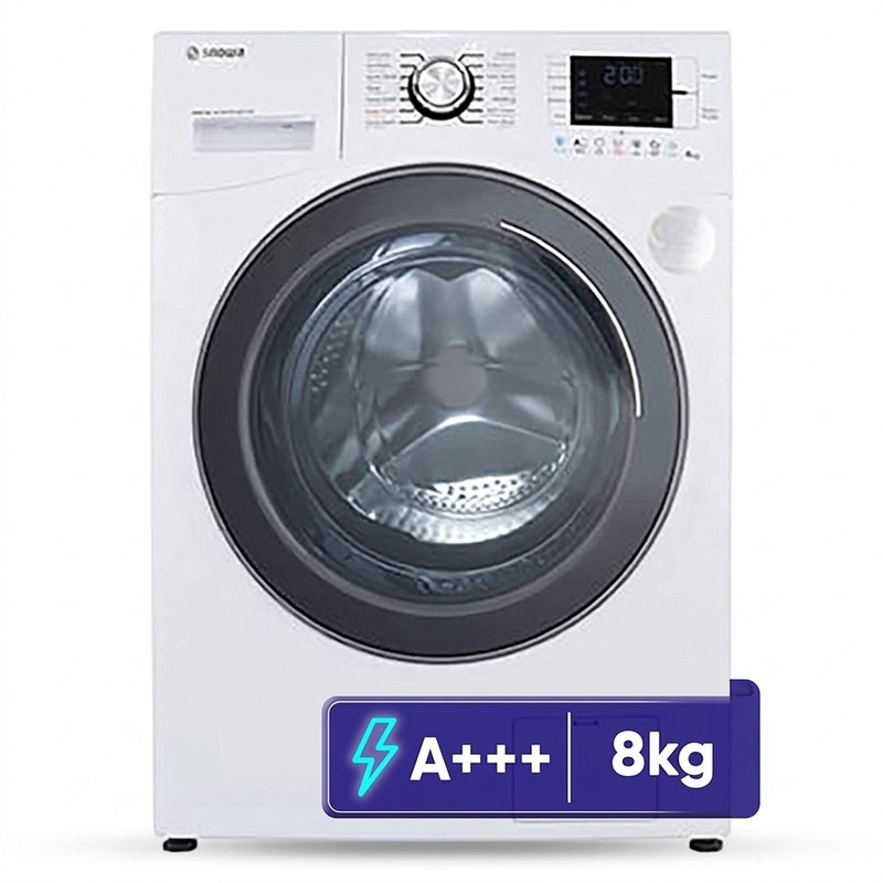 ماشین لباسشویی 8 کیلوگرم اتوماتیک اسنوا مدل SWM-D80W - سفید