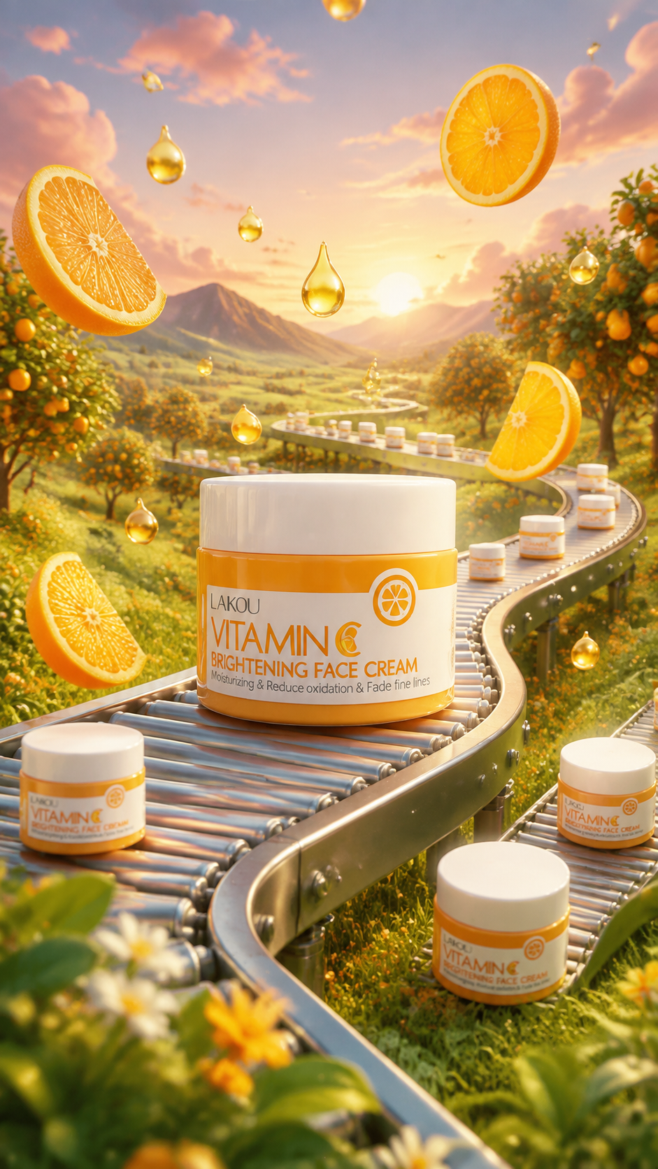 کرم روشن کننده و ضد چروک ویتامین سی لایکو (LAIKOU Vitamin C Face Cream)