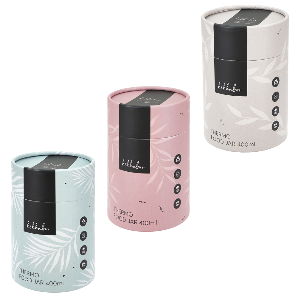 فلاسک غذا استیل 400 میلی لیتر کیکابو مدل Flora - بژ