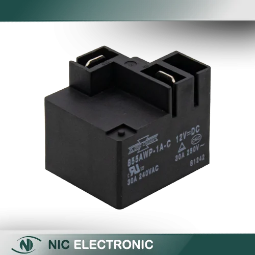 رله فیش خور 12V-30A تایوانی مارک SONG CHUAN کد 855AWP-1A-C