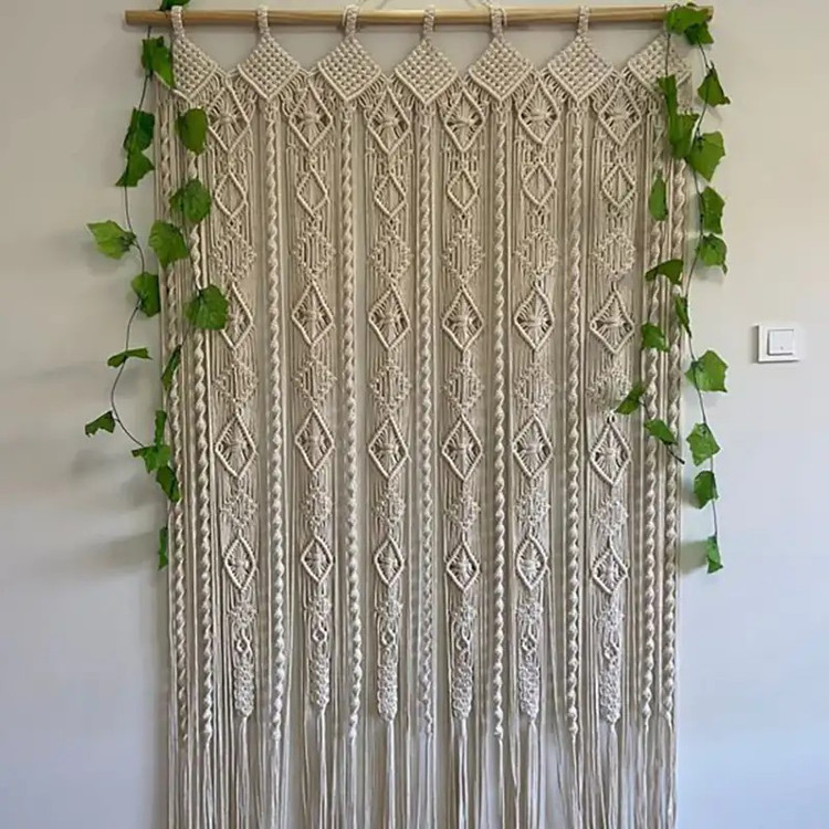 پرده مکرومه کد 162 برند گره چی و رنگ دلخواه