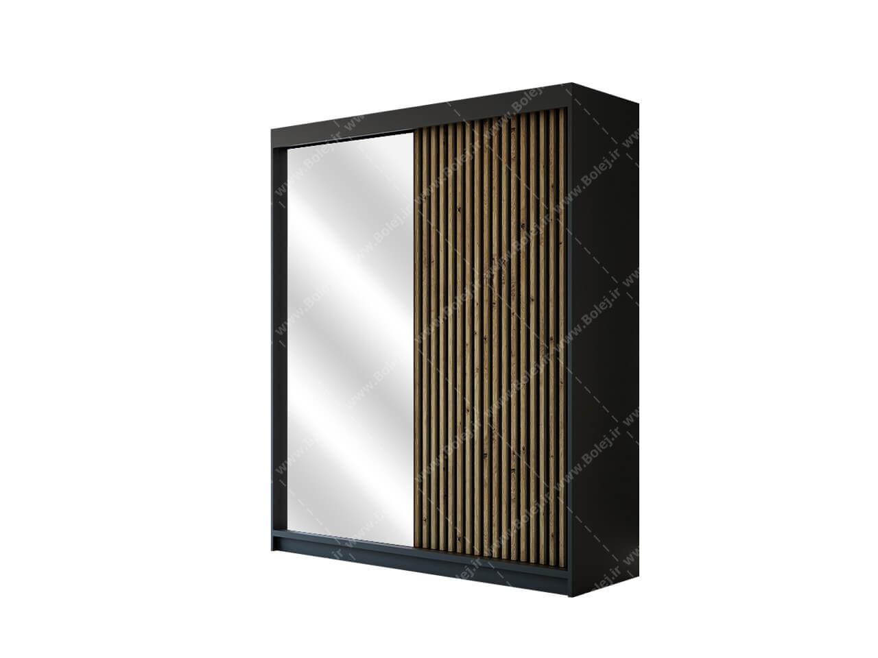 کمد لباس ریلی آینه دار مدل هورام
