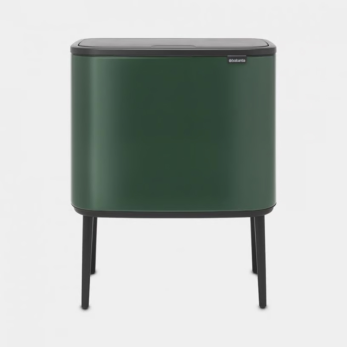 سطل زباله 11+23 لیتر یشمی برابانتیا | Brabantia BO TOUCH BIN