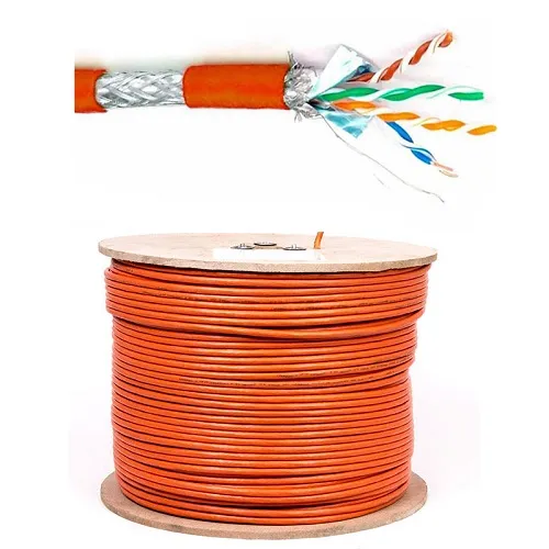 کابل شبکه نگزنس Cat6 SFTP LSZH مس تست چنل حلقه 500 متری