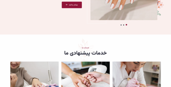 قالب HTML اصناف و آرایشگاه Naon، نائون