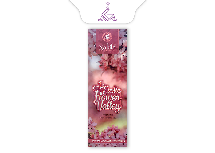 عود شاخه ای دست ساز دره گل‌ اگزوتیک EXOTIC FLOWER VALLEY برند نابیلا NABILA