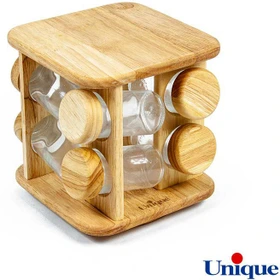 جاادویه 8 تایی گردون استندچوبی ایستاده مربع کد UN-6109