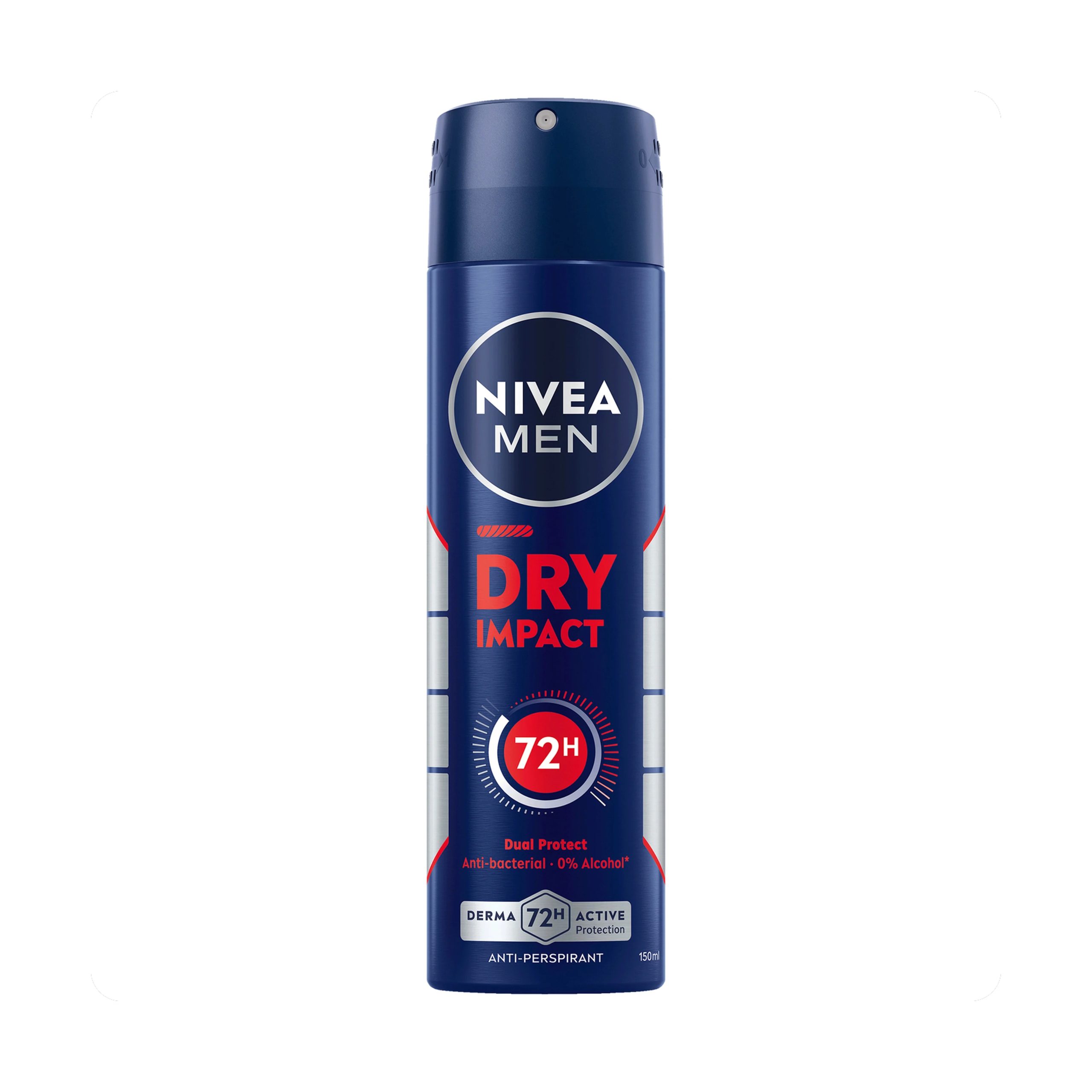 اسپری ضد تعریق مردانه نیوا ماندگاری 72 ساعته Dry Impact NIVEA 150ml