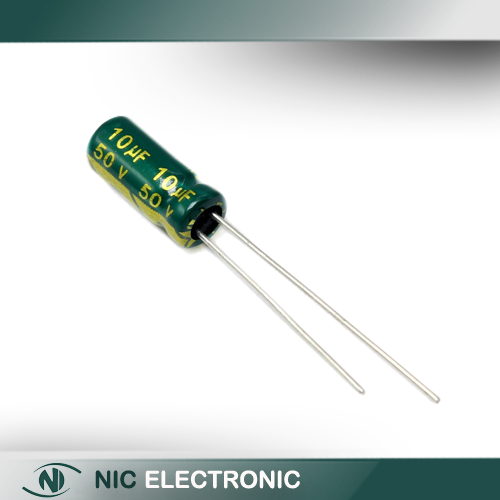 خازن الکترولیتی 10UF/50V-5X11-105C-GREEN