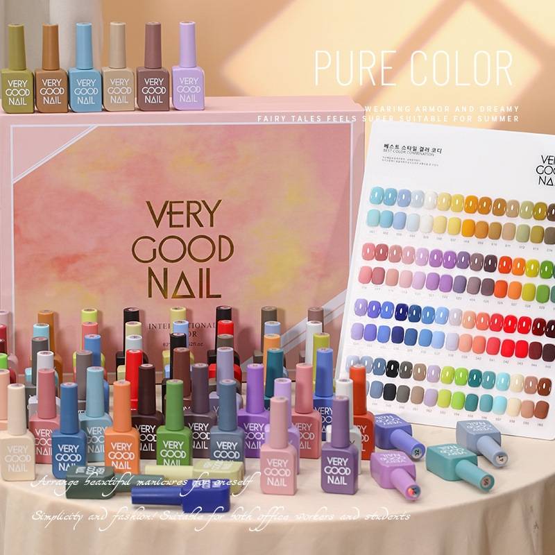 پک لاک ژل ۶۰ عددی اقتصادی وری گود نیل very good nail - به همراه تاپ و بیس و آلبوم