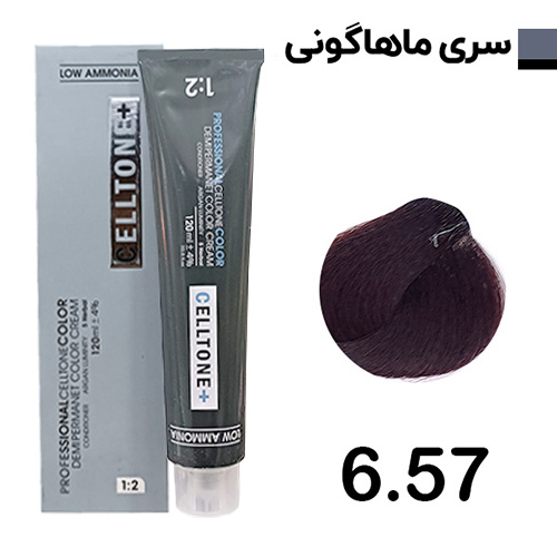 رنگ مو بلوند ماهاگونی تیره سلتون پلاس شماره 6.57