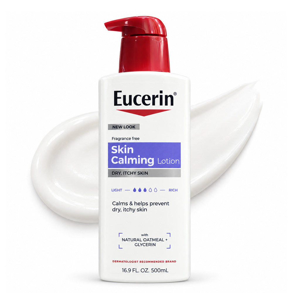 لوسیون بدن تسکین دهنده پوست خشک و خارش دار اوسرین / Eucerin