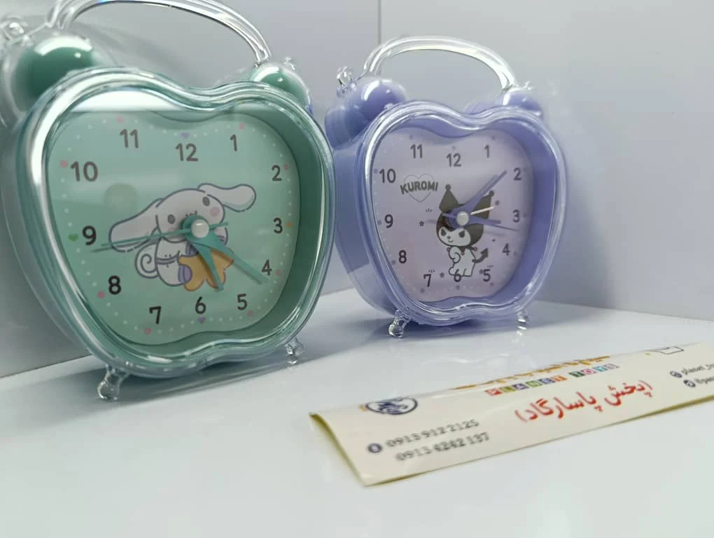 ساعت رو میزی طرح کرومی و ملودی زنگ دار