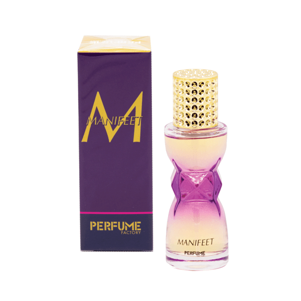 ادکلن مینیاتوری زنانه مانیفیت برند پرفیوم فکتوری حجم ۳۰ میل manifeet Perfume Factory