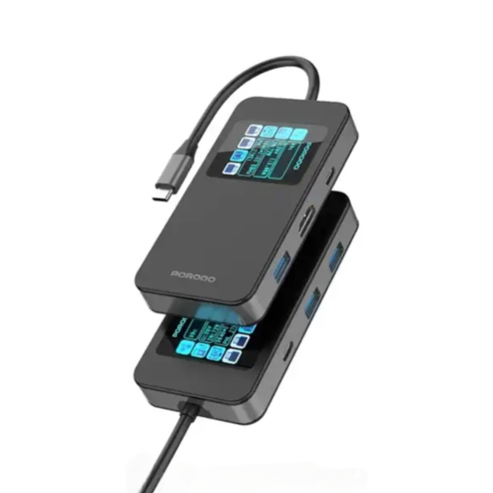 هاب تایپ سی 6 پورت پرودو Porodo Multi-Port USB-C Hub PDTC630