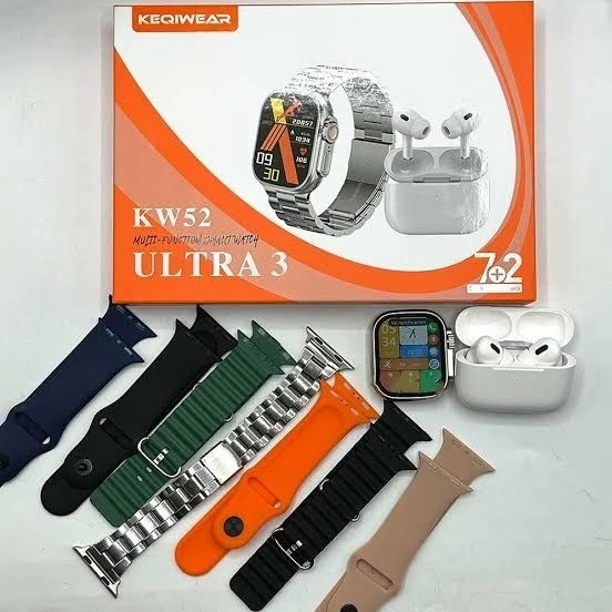 ساعت هوشمند KW52 ultra هفت بند +ایرپاد پرو ورژن 2025