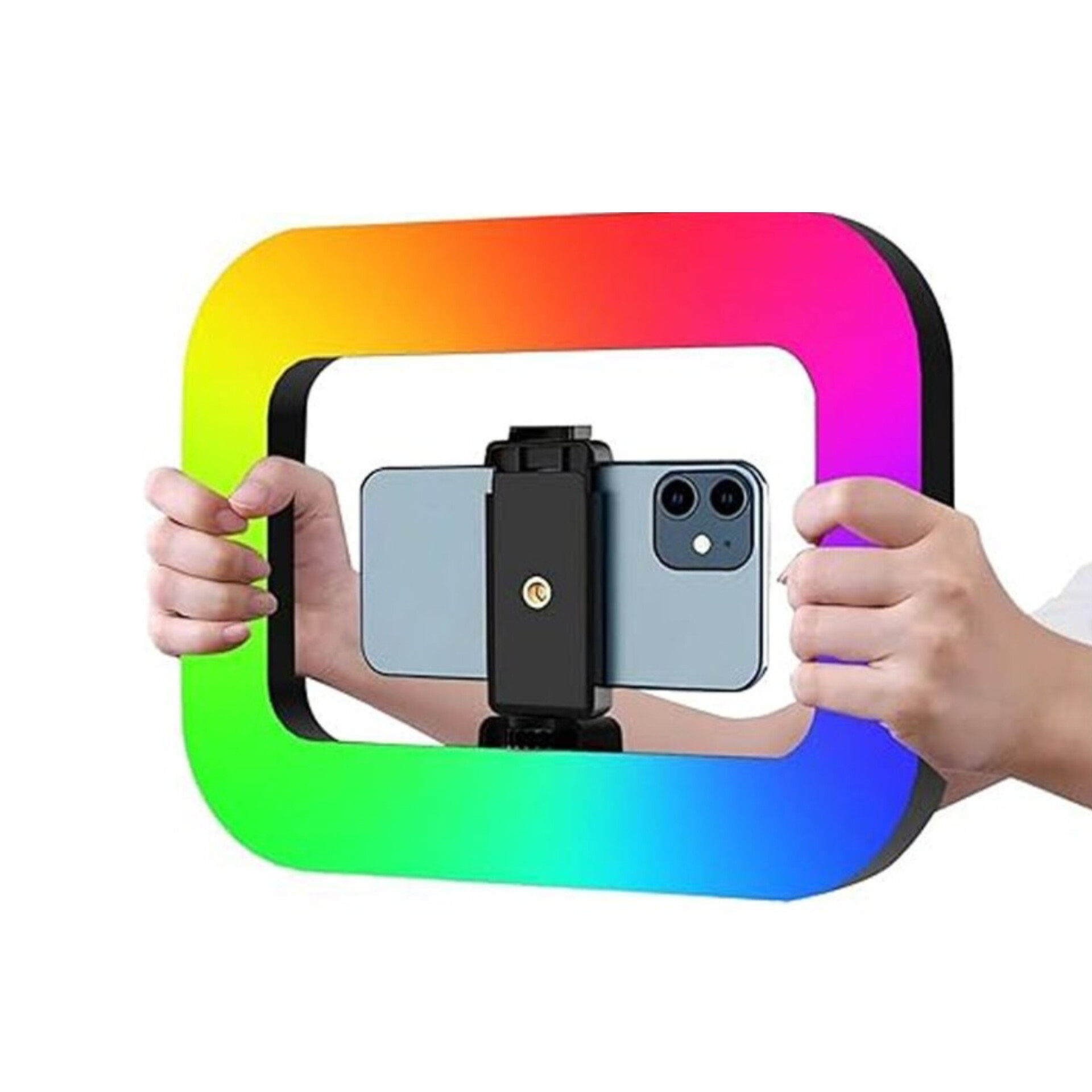 کیج موبایل رینگ لایت سلفی مدل YM200-RGB