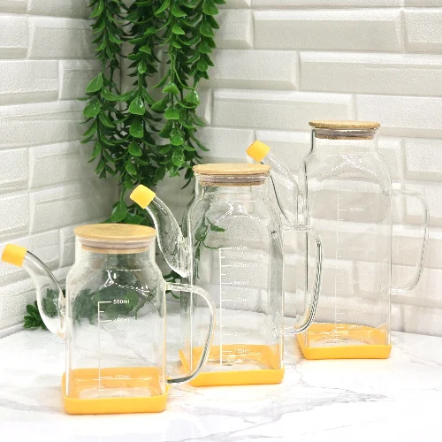 روغن ریز پیرکس مربع درب بامبو