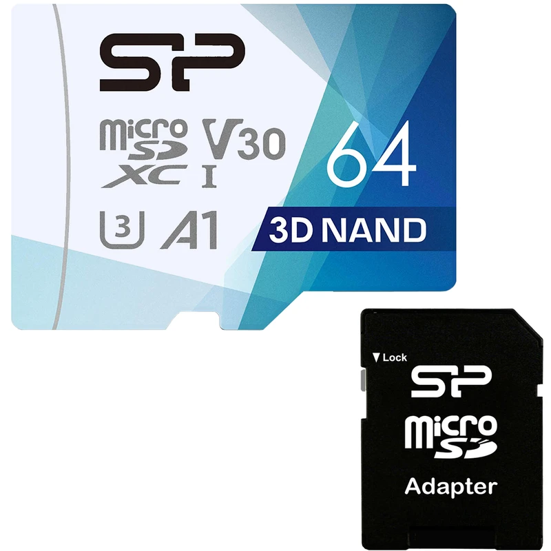کارت حافظه microSDXC سیلیکون پاور مدل Superior Pro کلاس 10 استاندارد UHS-I U3 سرعت 100MBps ظرفیت 64 گیگابایت