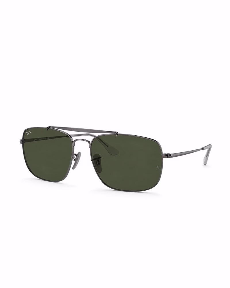 عینک آفتابی مردانه ریبن مدل RayBan RB3560 Colonel - فريم نوك مدادي عدسي سبز