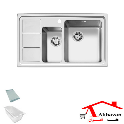 سینک ظرفشویی توکار کد 376S اخوان