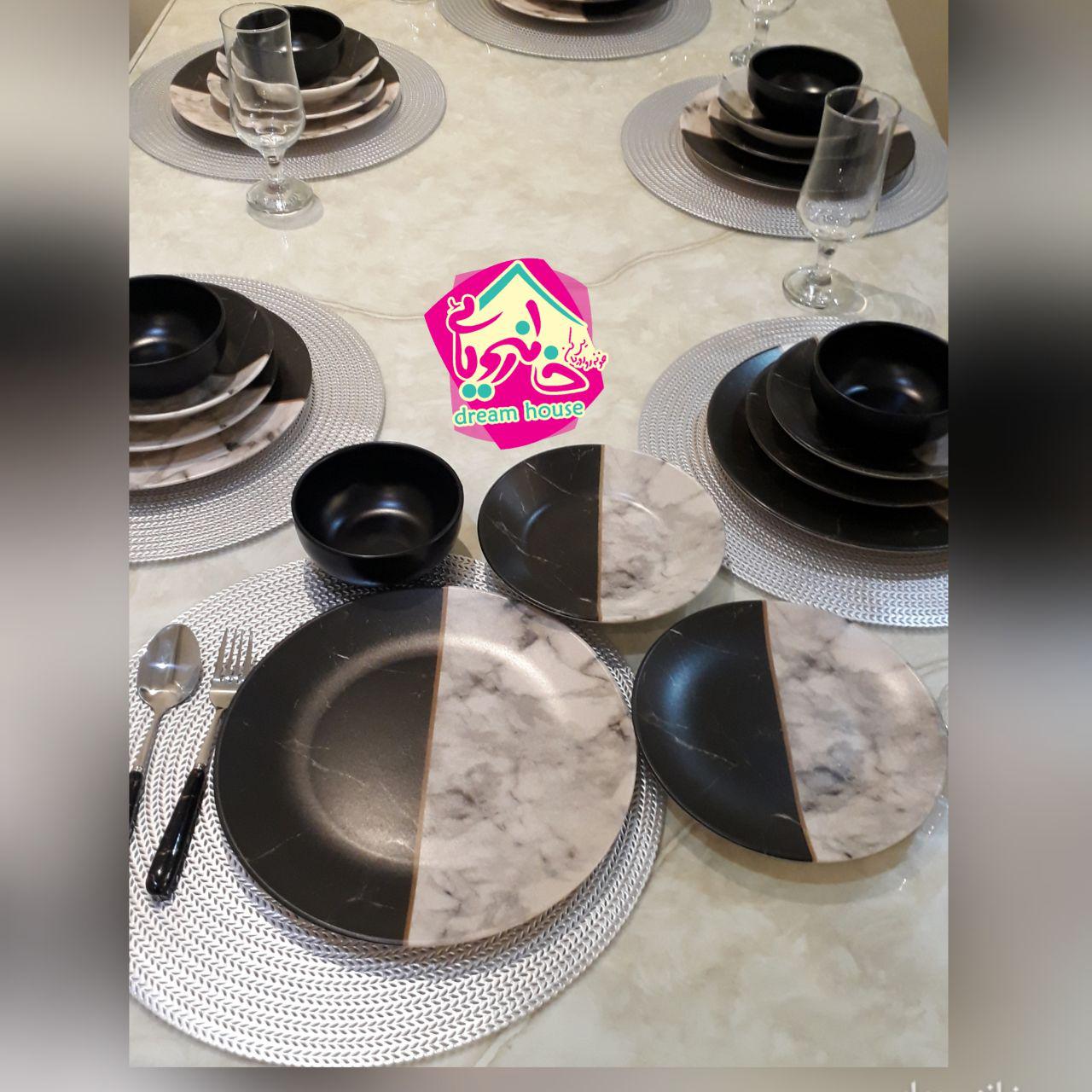 سرویس غذاخوری ۲۴ پارچه ماربل