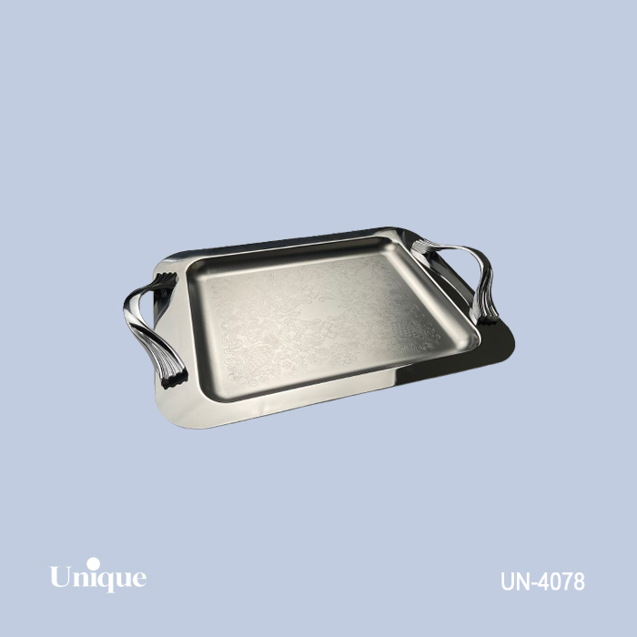 سینی کوچک استیل بدون پایه یونیک کد UN-4078