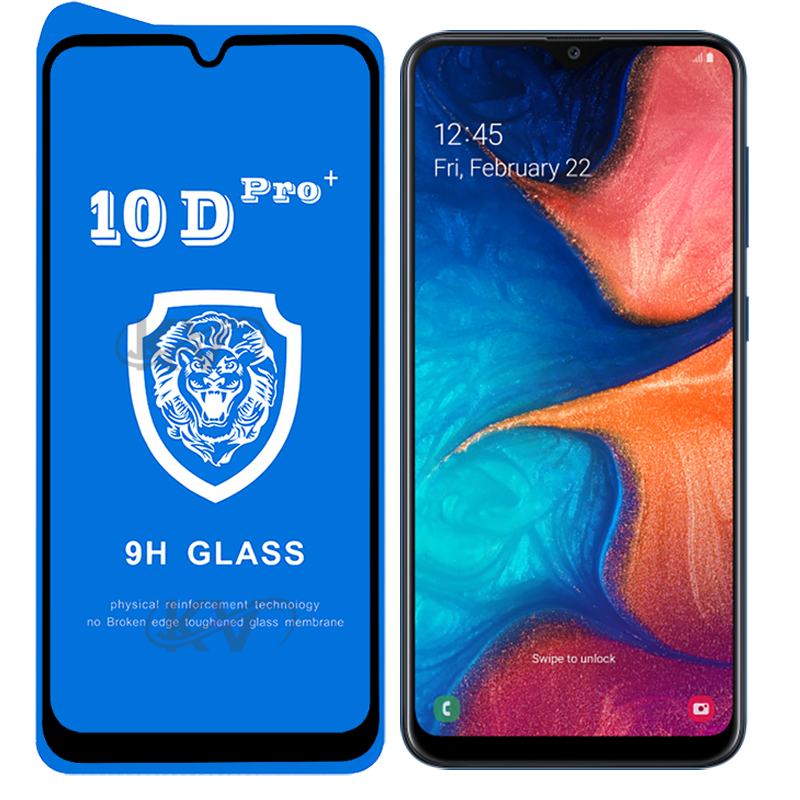 گلس محافظ فول +10D Pro سامسونگ A20