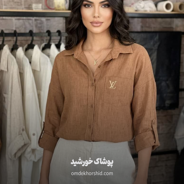 شومیز تک جیب LV