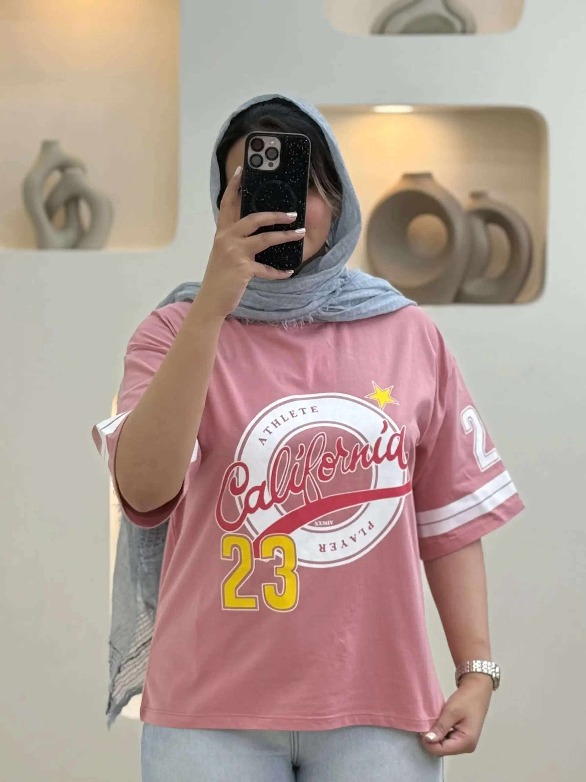 تیشرت گلکسی چاپی-11850 - صورتی