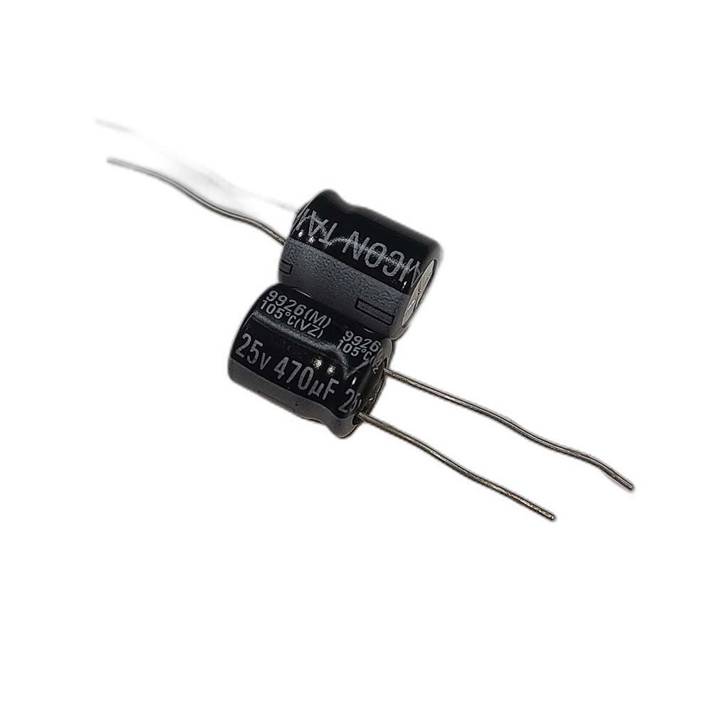 خازن الکترولیتی 470uF / 25V مارک TAICON P(VZ) سایز 10mmx13mm