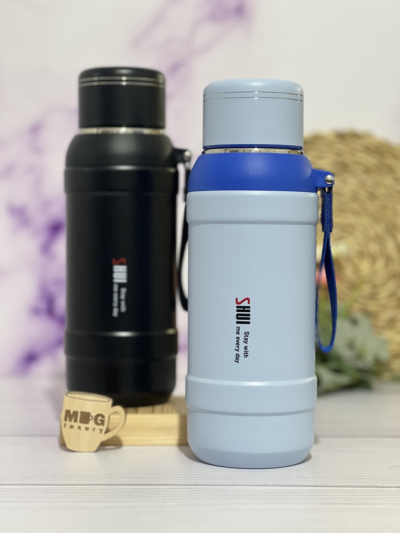 فلاسک SHUI بند پارچه ای 800 میل استیل 316