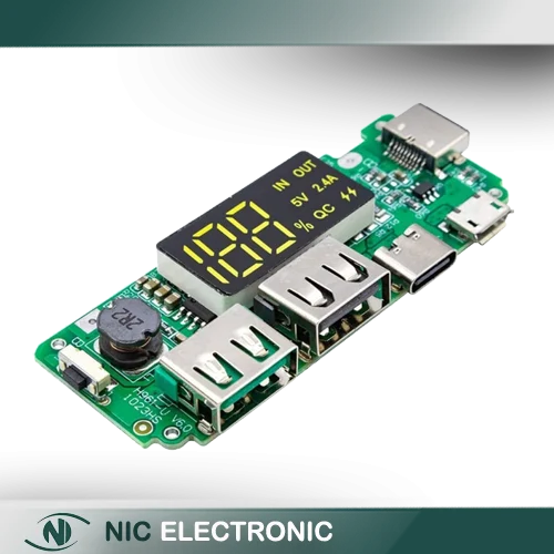 ماژول پاور بانک با دو خروجی دارای نمایشگر مدل H961-U