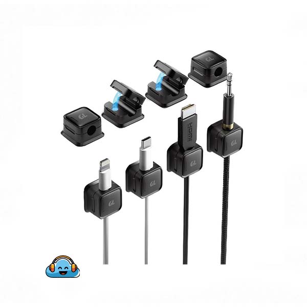 پک ده تایی نظم دهنده مگنتی کابل گرین لاین مدل Green Lion Magnetic Clip Cable Organizer