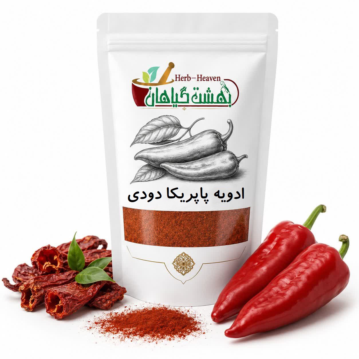 ادویه پاپریکا دودی عطاری بهشت گیاهان