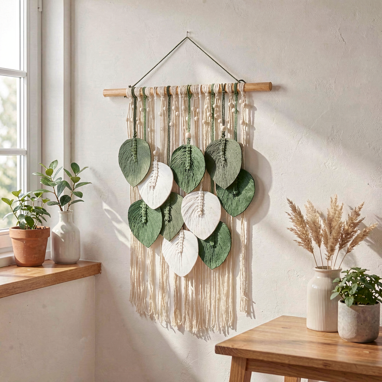 دیوارکوب مکرومه کد 285 برند گره چی و رنگ دلخواه