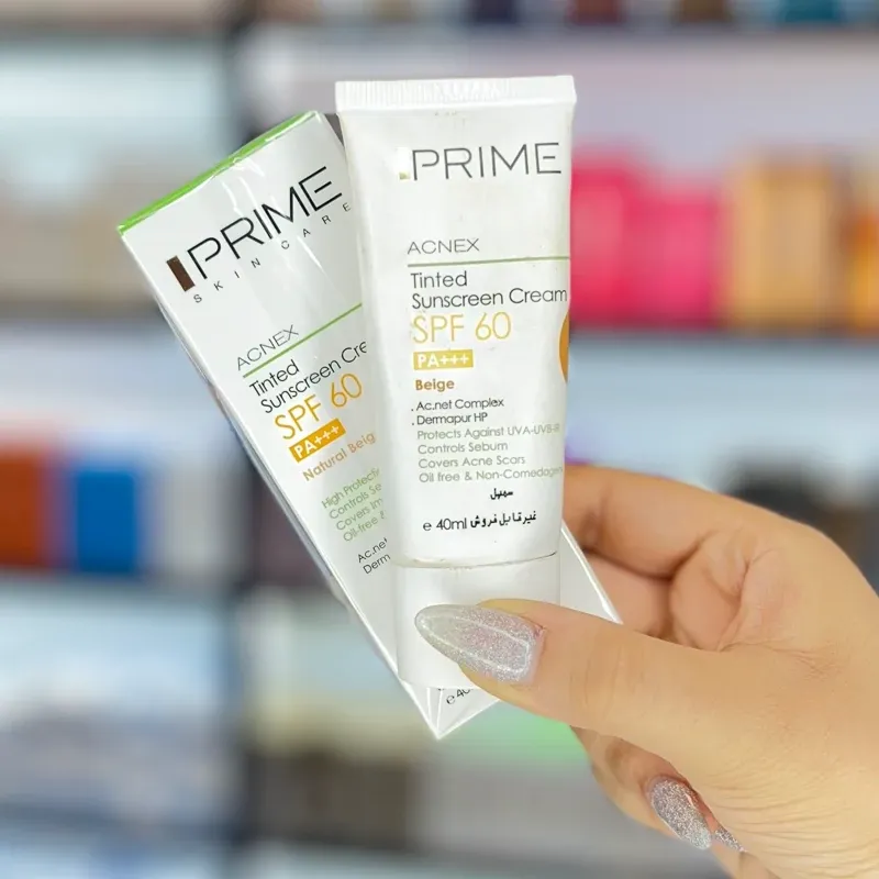 کرم ضد آفتاب رنگی پریم مدل Acnex SPF60 رنگ بژ مناسب پوست مختلط تا چرب حجم 40 میلی‌لیتر (کپی)
