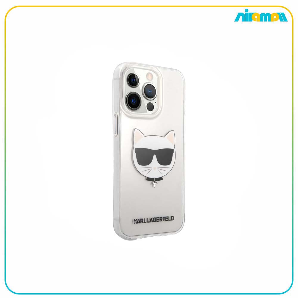 کاور کارل لاگرفلد مدل PC/TPU Choupette Head مناسب برای گوشی موبایل Iphone 13 pro