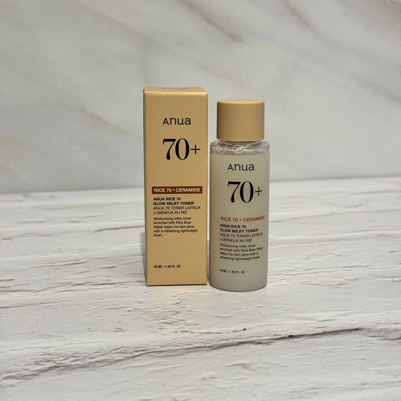 تونر روشن کننده و آبرسان برنج آنوا 40 میل Anua Rice 70 Glow Milky Toner