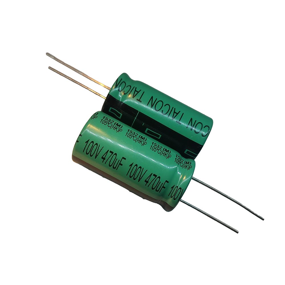 خازن الکترولیتی 470uF / 100V مارک TAICON (HK)