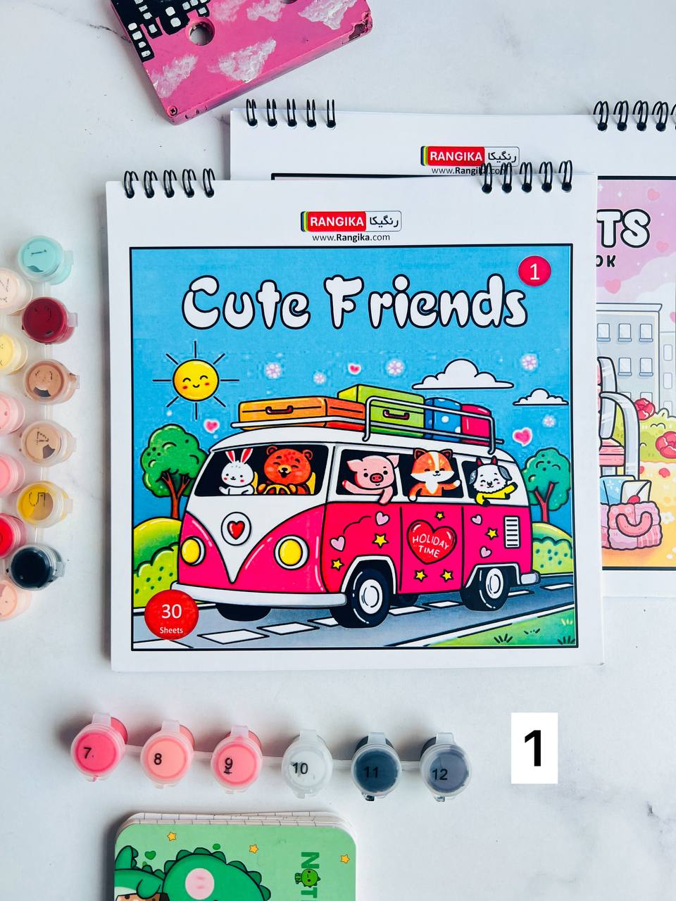 دفتر رنگ آمیزی cute friends