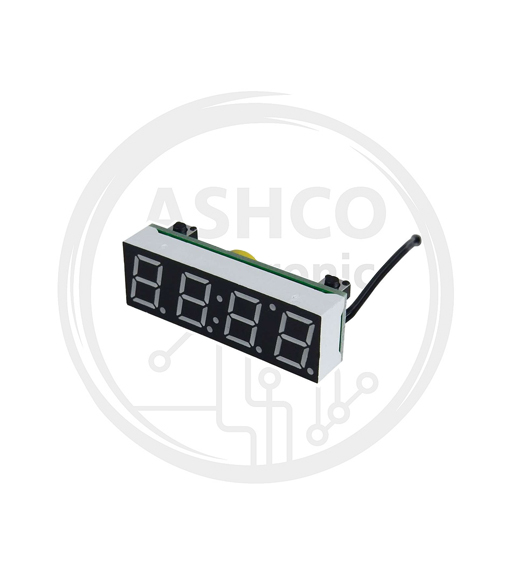 ماژول ساعت و دماسنج و ولتمتر قرمز