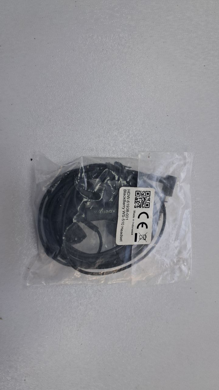 هندزفری بلک بری مشکی HDW-61938-001 به همراه تبدیل Type-C به AUX