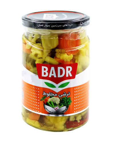 ترشی مخلوط بدر 630گرمی