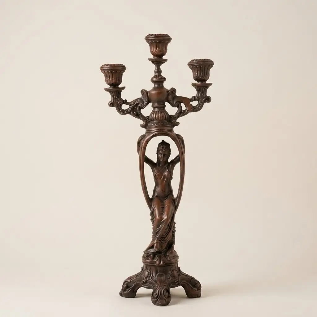 مجسمه و شمعدانی