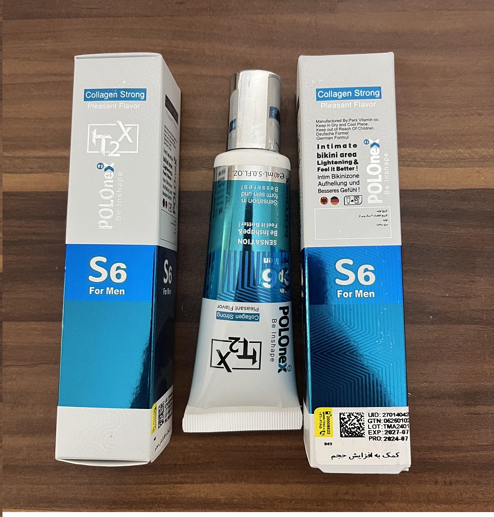 ژل حجم دهنده فوری اقایان پولونکس S6 حجم 40میل اورجینال و درجه 1