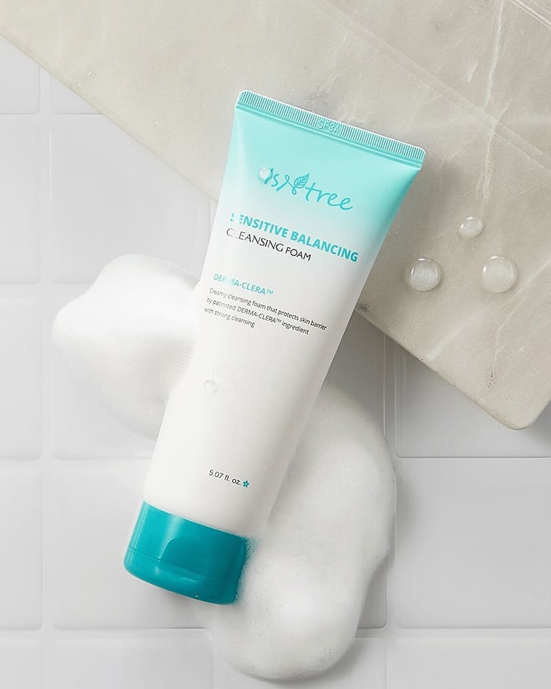 فوم بالانسینگ پوست حساس ایزنتری<BR>ISNTREEE Sensetive balancing cleansing foam