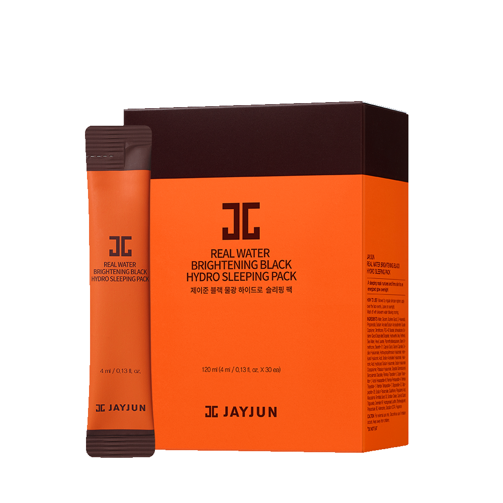 ماسک خواب ابرسان و روشن کننده جیجون <BR>JAYJUN Real Water Brightening Black Hydro Sleeping Mask